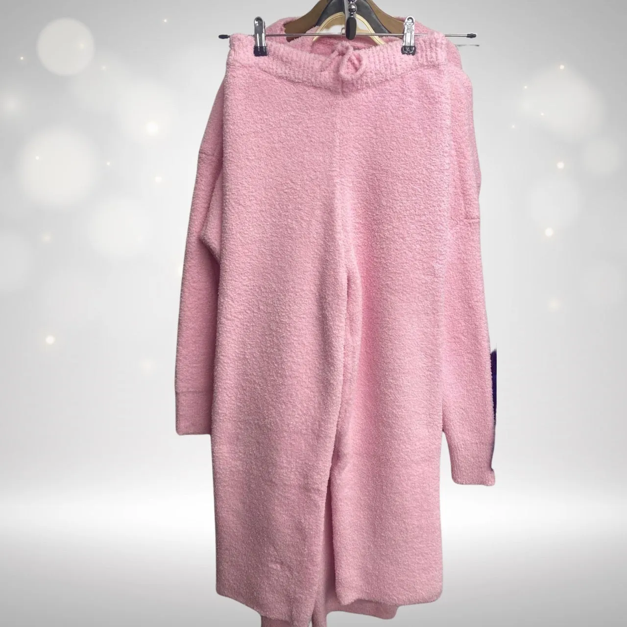 Rosie Pink oversized towelling ( FLUFFY ) loungewear set.