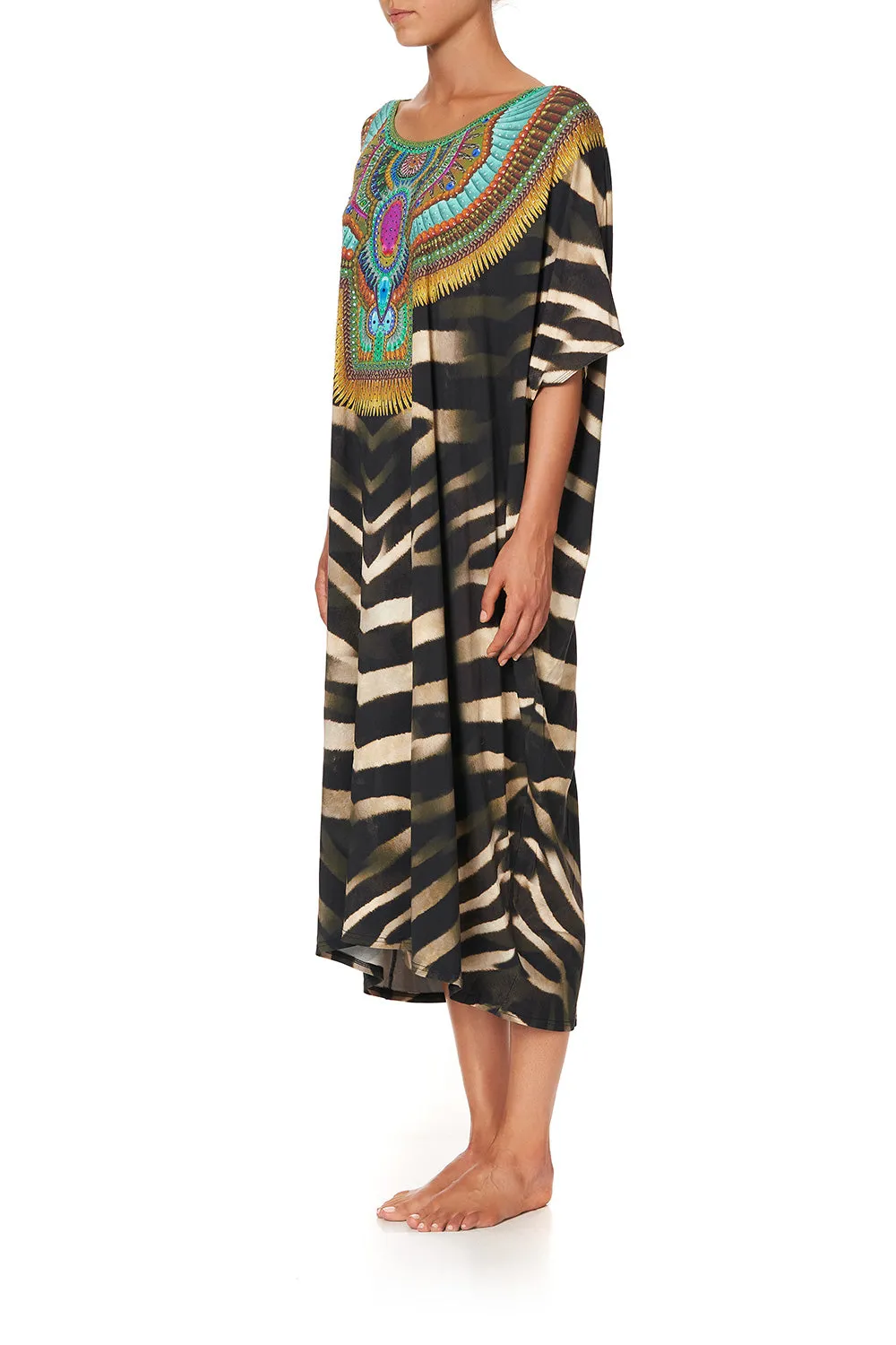 ROUND NECK LOUNGE KAFTAN BAKORA