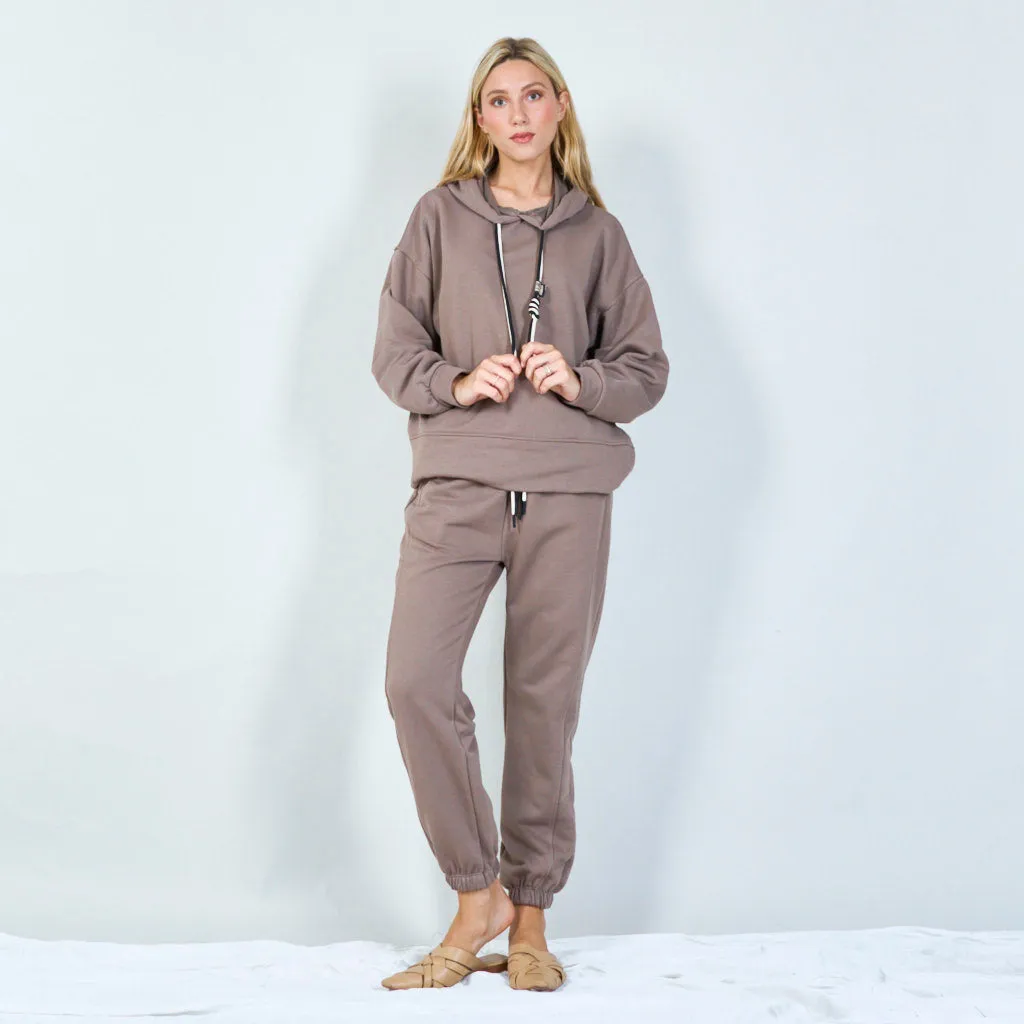 Stylish hoodie and jogger set wholesale