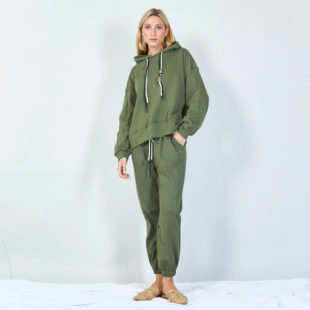 Stylish hoodie and jogger set wholesale