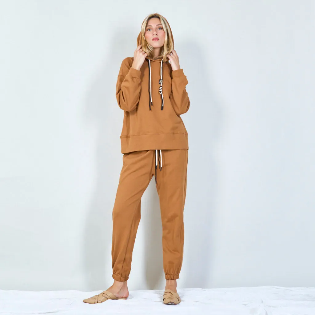 Stylish hoodie and jogger set wholesale