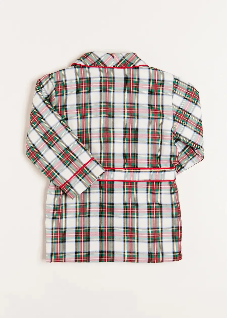 Sussex Tartan Dressing Gown in Red (2-10yrs)