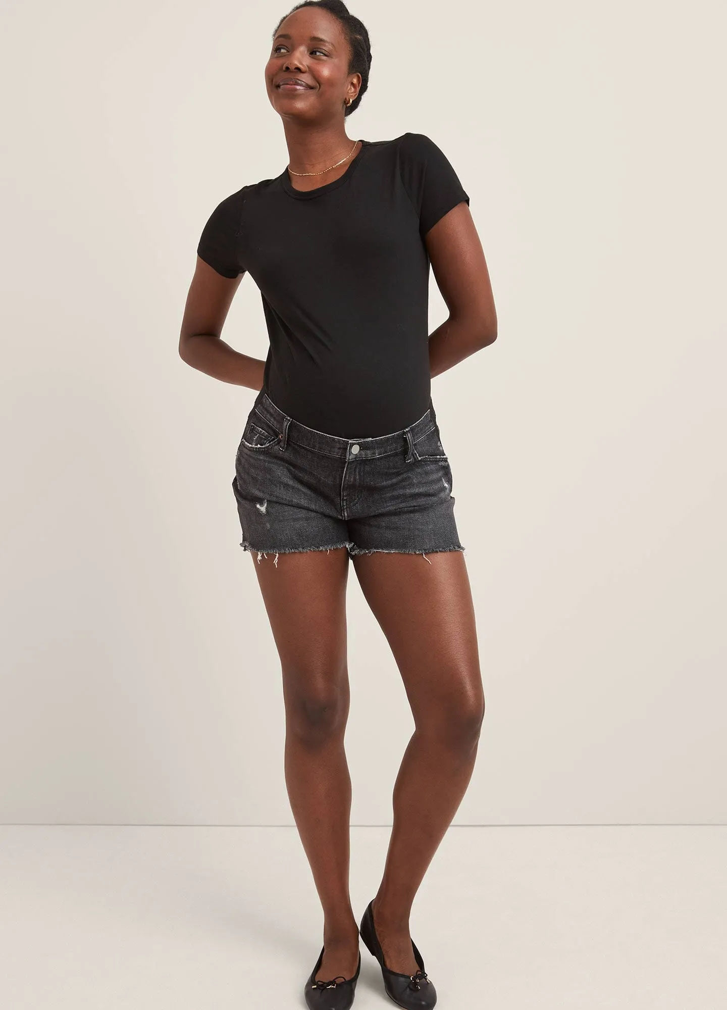 The Cut Off Maternity Short