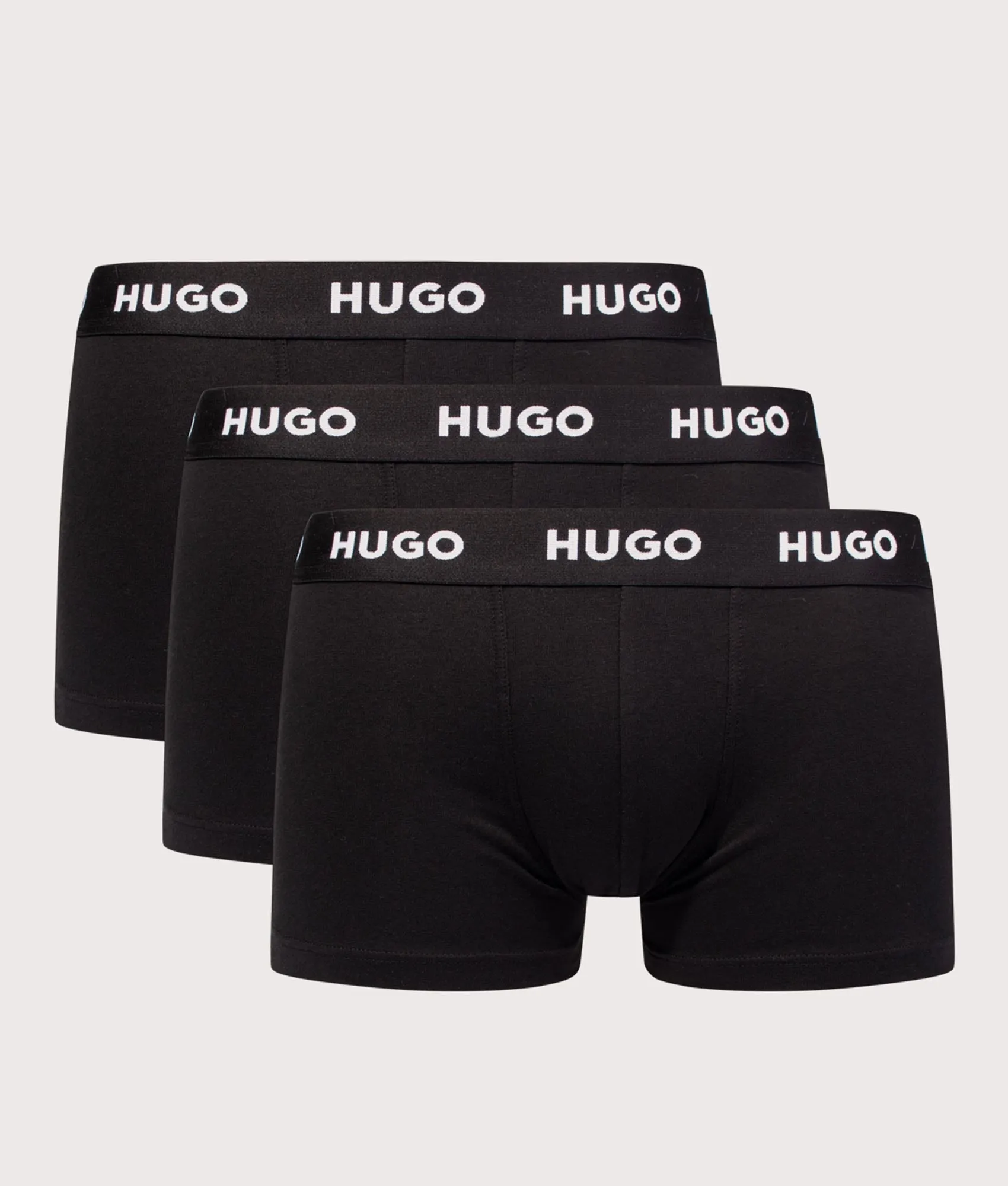 Three Pack Of Logo Waistband Trunks