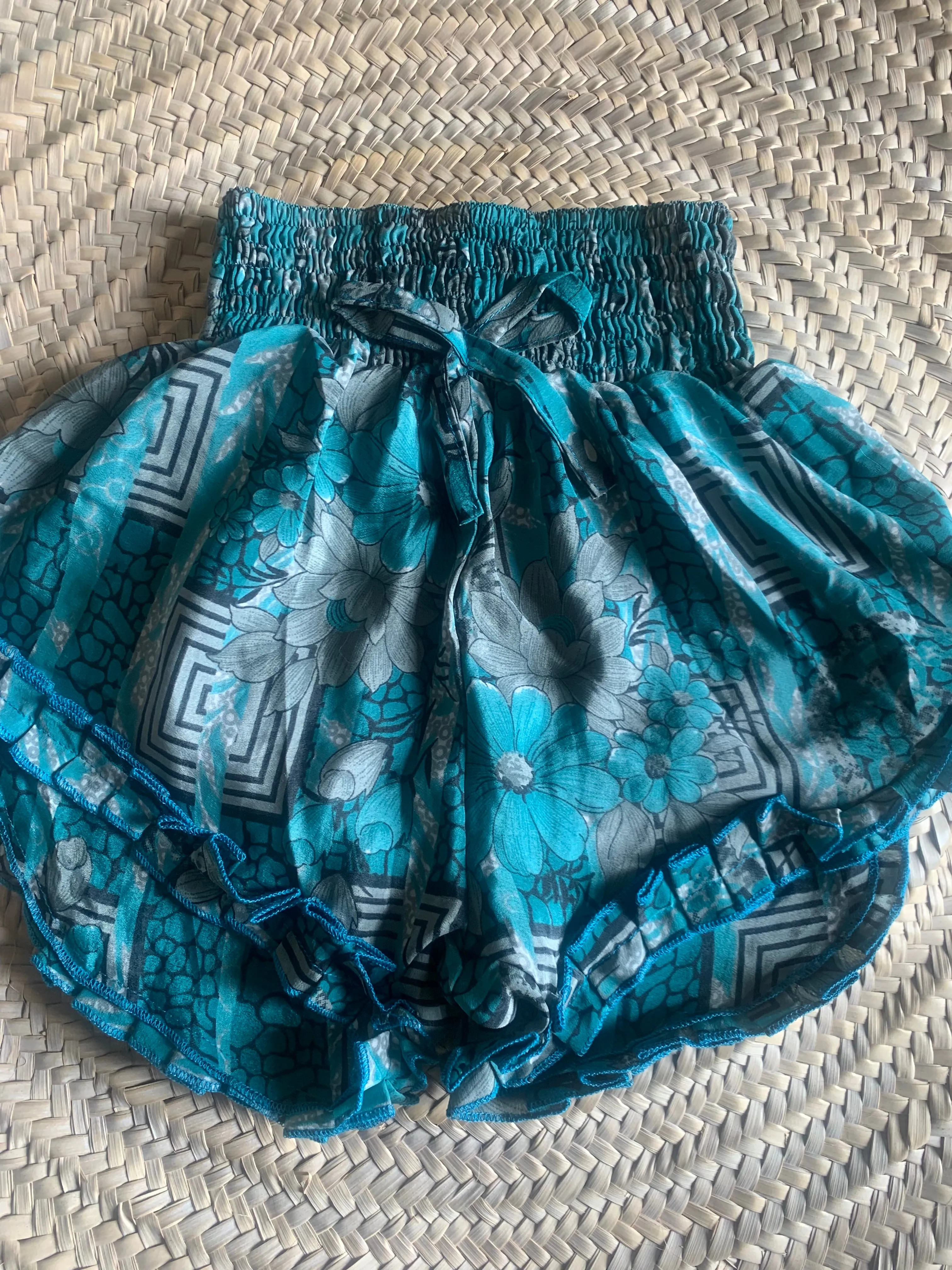 Upcycled Sari Shorts