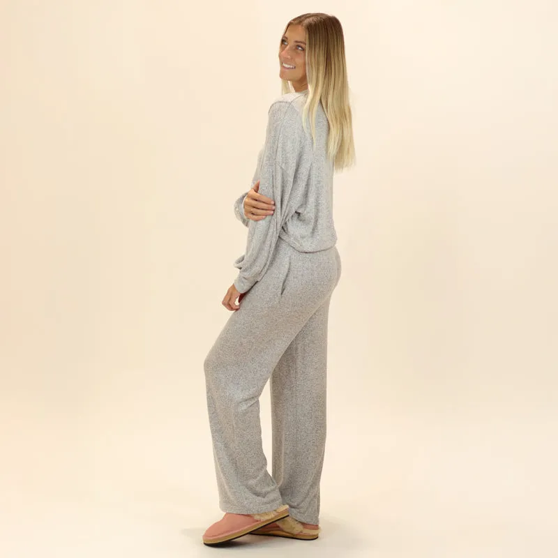 Wide Leg Hacci Lounge Pants