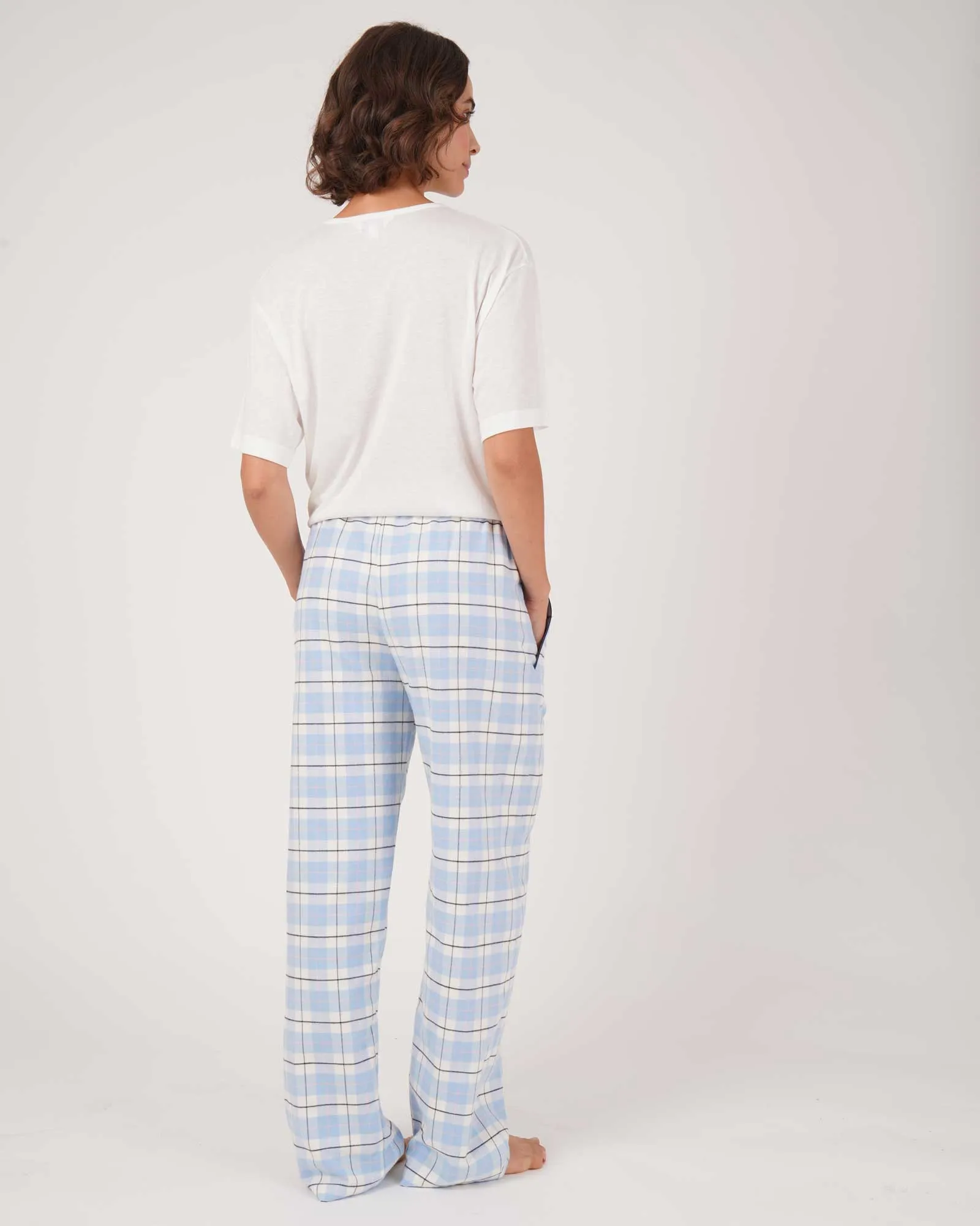 Women's Brushed Cotton Pyjama Trousers - Fulmer Check