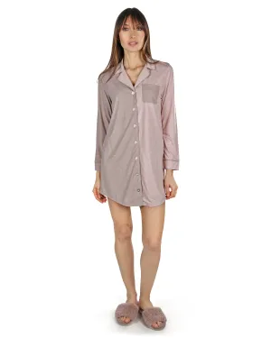 Women's Colorblock Modal Button-Down Nightshirt