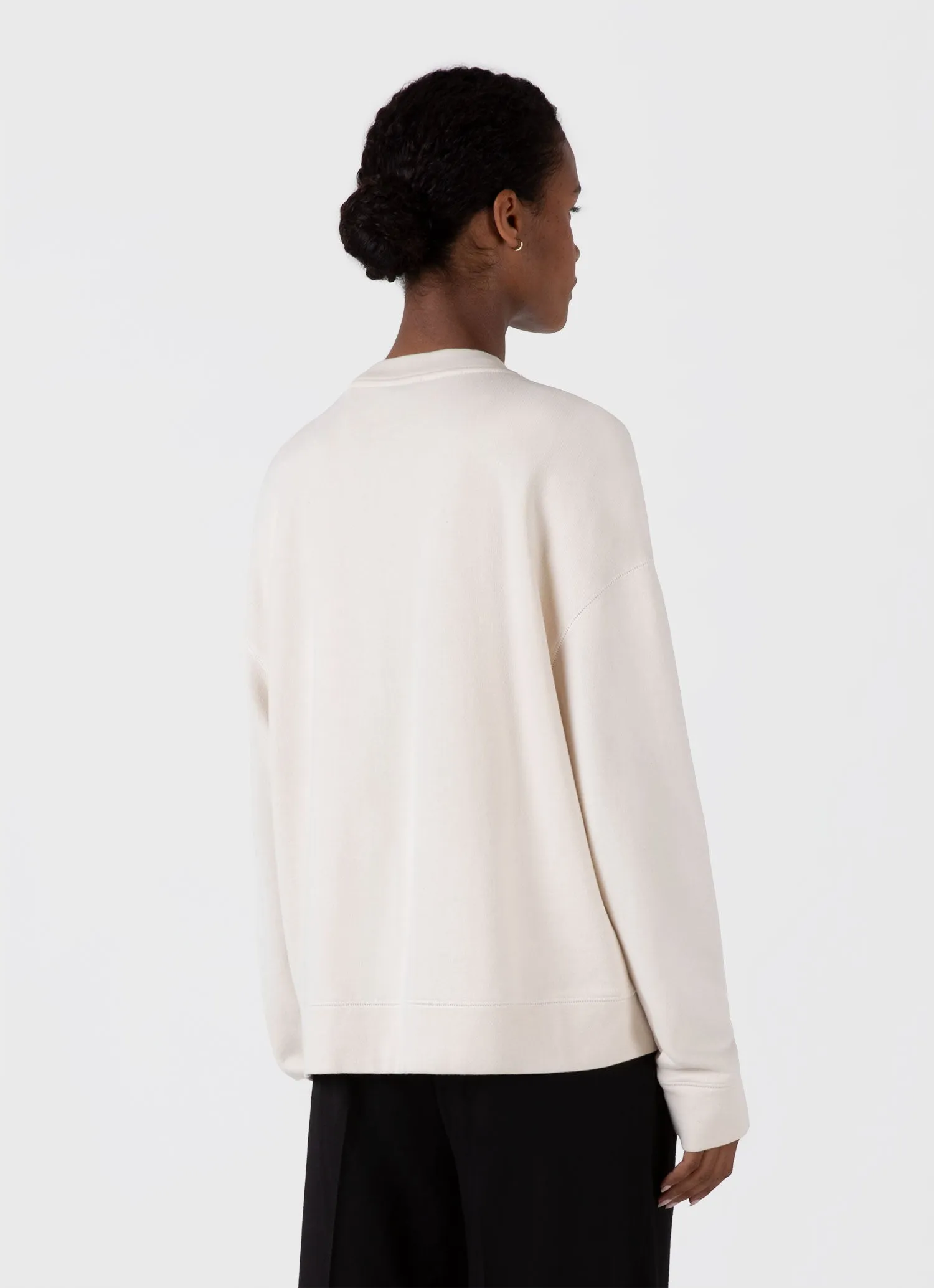 Women's Relaxed Loopback Sweatshirt in Undyed