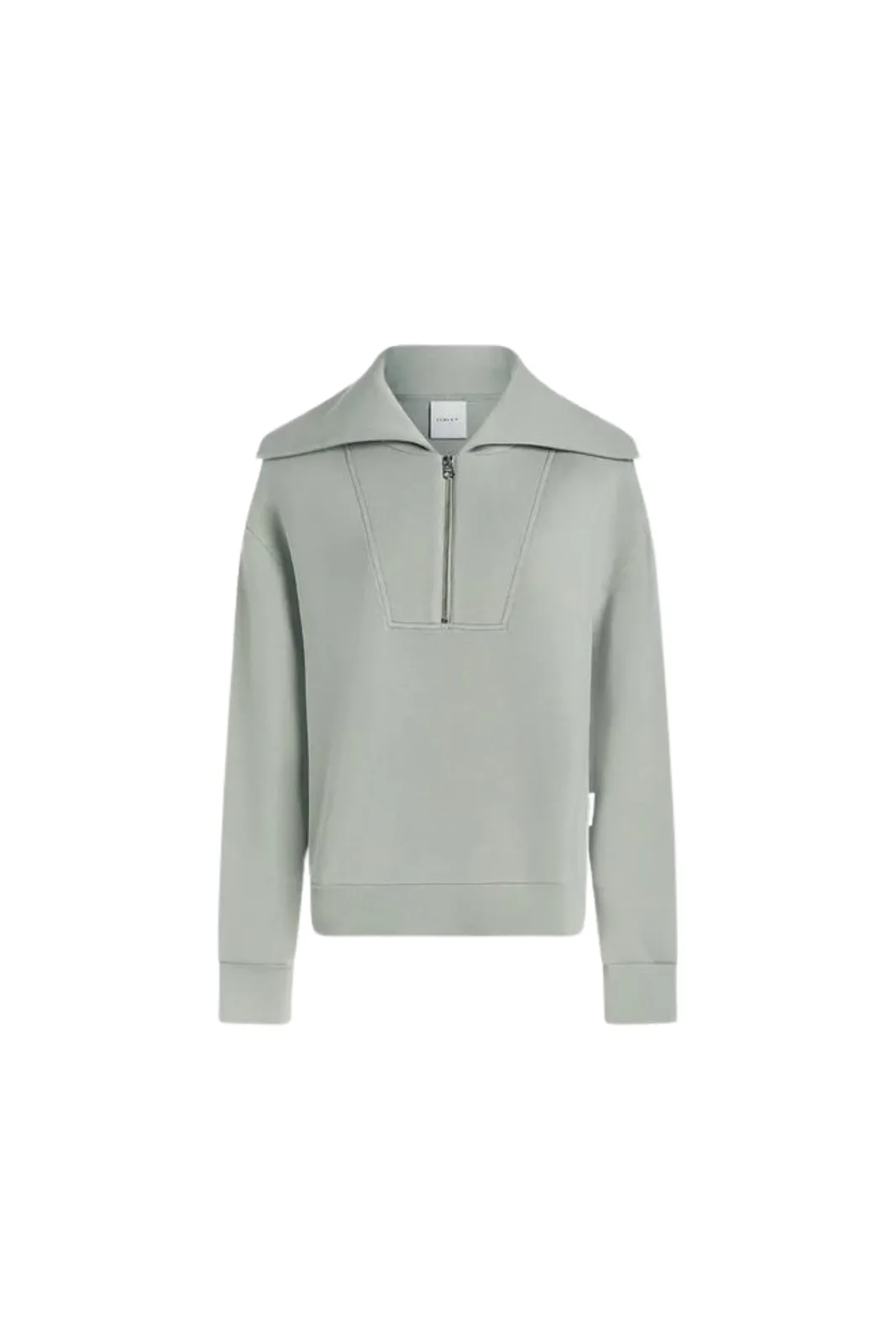 Yates Half Zip Sweat, Seagrass