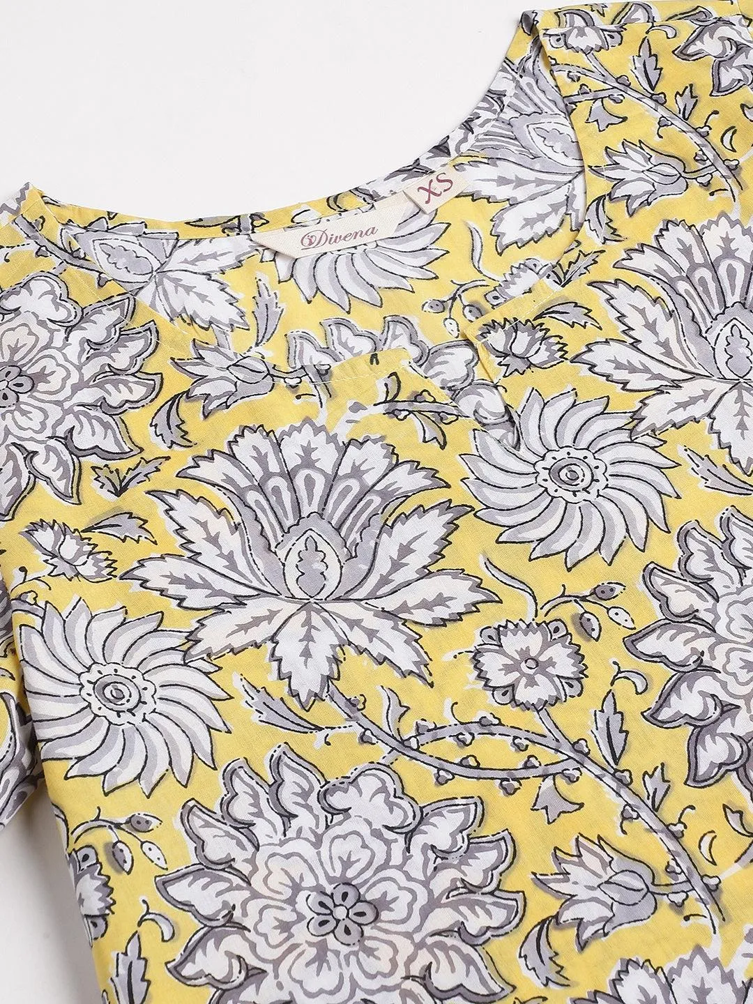 Yellow Printed Loungewear/Nightwear